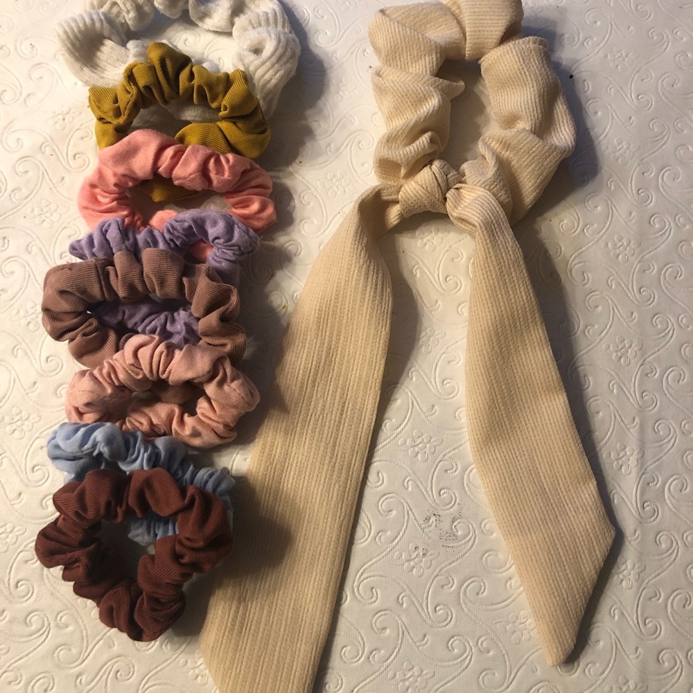 Multicolored scrunchie collection